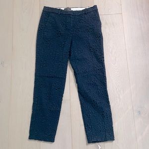 j crew eyelet ankle pant